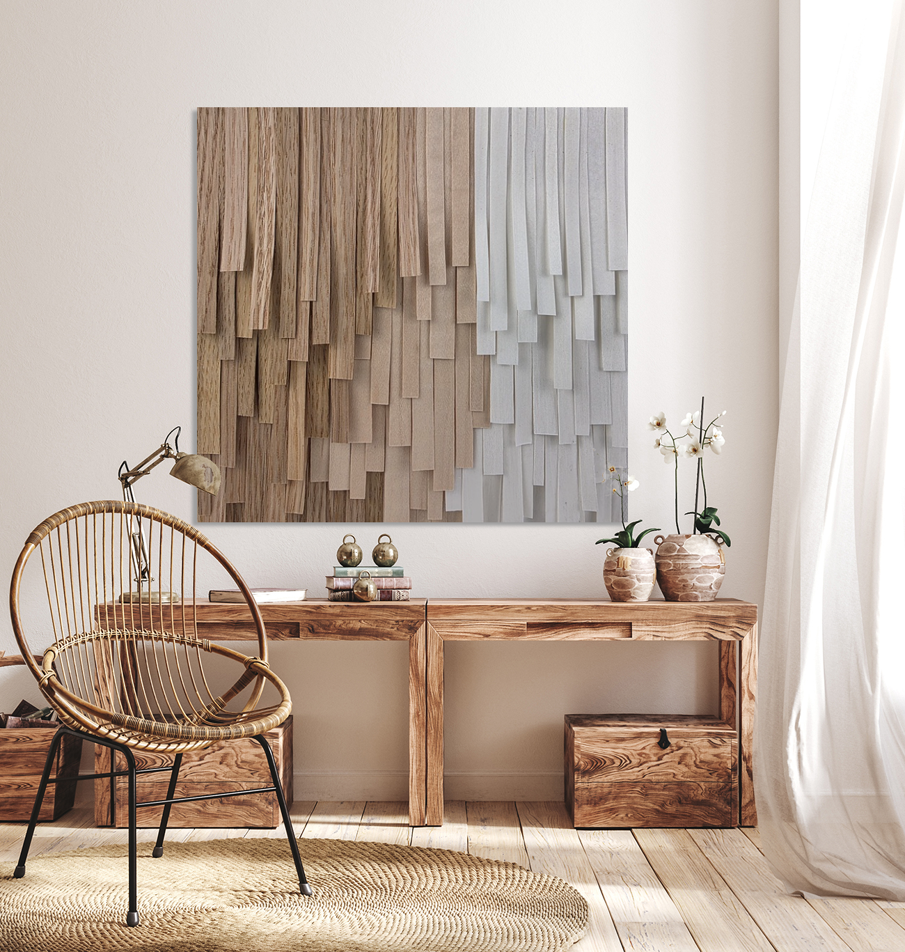 Wood Grain Ribbon 016